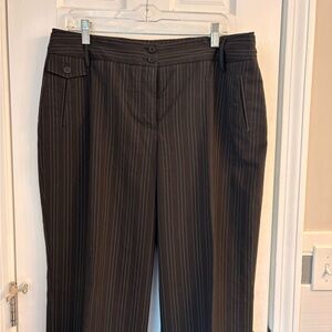 Dalia Black Pinstripe Women's Trousers